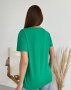 Зелена вільна футболка з тваринним принтом (3)