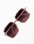 Коричневий сонцезахисні окуляри в стилі ретро (2)