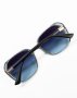 Темно-сірі сонцезахисні окуляри з геометричною оправою (2)