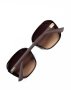 Темно-коричневі сонцезахисні окуляри з геометричною оправою (2)