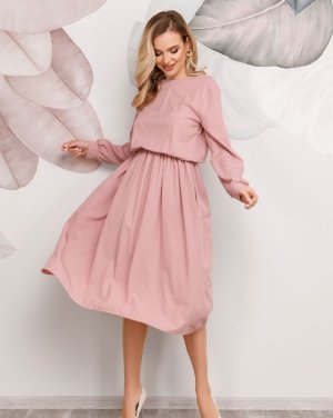 Bonita Рожеве класичне приталену сукню 27340-01 - 8109930 - SvitStyle