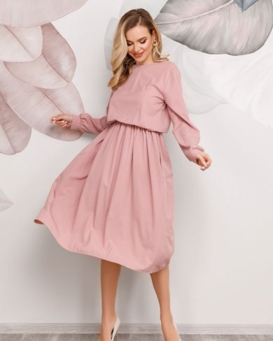Bonita Рожеве класичне приталену сукню 27340-01 - SvitStyle