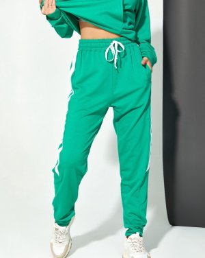 Bonita Зелені трикотажні штани з тасьми 30811-01 - 8297741 - SvitStyle