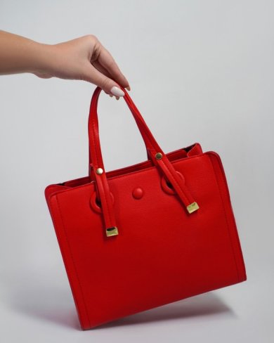 Bonita Червона каркасна сумка з еко-шкіри 31955-01 - SvitStyle