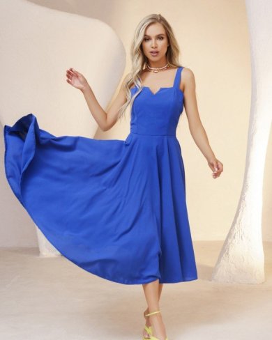 Bonita Синя ошатна сукня на бретельках 34375-01 - SvitStyle
