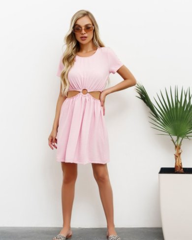 Bonita Рожеве плаття з вирізами на талії 34755-01 - SvitStyle