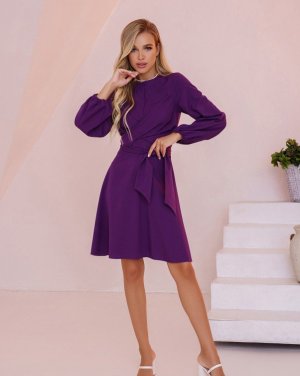 Bonita Фіолетова сукня із зав'язками 35529-01 - 8466289 - SvitStyle