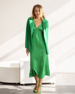 Bonita Зелена сукня-комбінація з жакетом 36633-01 - 8467832 - SvitStyle