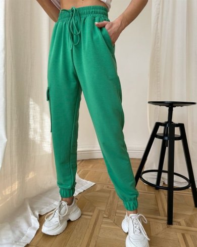 Зелені штани карго - 39061-01 - SvitStyle