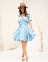Блакитна сукня-халат з пишною спідницею (1)
