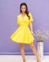 Жовта сукня-халат з пишною спідницею (1)