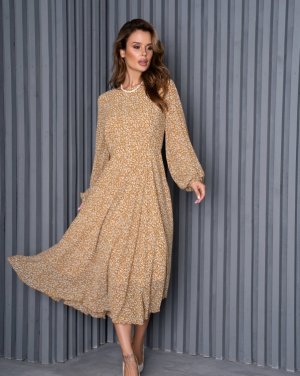 Класична сукня міді довжини - 8567904 - SvitStyle