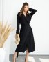 Чорна сукня-тренч міді довжини (1)
