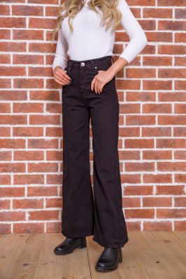 Чорні жіночі джинси широкого крою 164R511 - 8570824 - SvitStyle