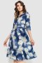Сукня з квітковим принтом, колір синьо-сірий, 230R040-6 (1)