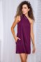Фіолетова сукня, на одне плече, 131R8810 (1)