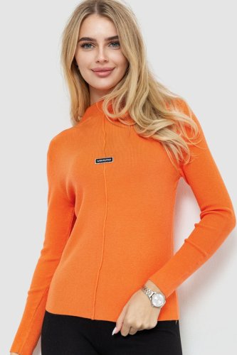 Стильний жіночий гольф, колір помаранчевий, 204R008 - SvitStyle