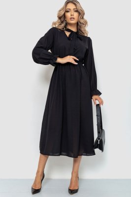 Нарядне плаття, колір чорний, 204R601 - 8577214 - SvitStyle