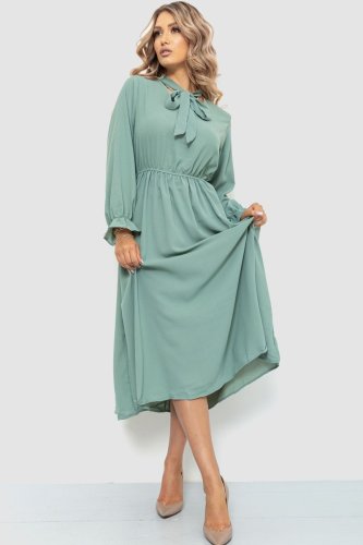 Нарядне плаття, колір оливковий, 204R601 - SvitStyle