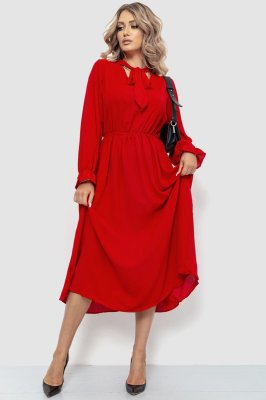 Нарядне плаття, колір червоний, 204R601 - 8577226 - SvitStyle