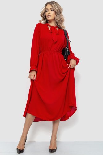 Нарядне плаття, колір червоний, 204R601 - SvitStyle