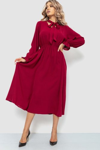 Нарядне плаття, колір бордовий, 204R601 - SvitStyle