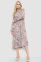 Сукня вільного крою з квітковим принтом, колір мокко, 204R201 (1)