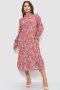 Сукня шифонова з принтом, колір сливовий, 204R201-1 (1)