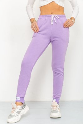 Спортивні штани жіночі демісезонні, колір бузковий, 226R025 - 8578037 - SvitStyle