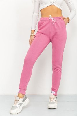 Спортивні штани жіночі демісезонні, колір рожевий, 226R025 - 8578038 - SvitStyle