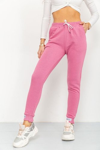 Спортивні штани жіночі демісезонні, колір рожевий, 226R025 - SvitStyle