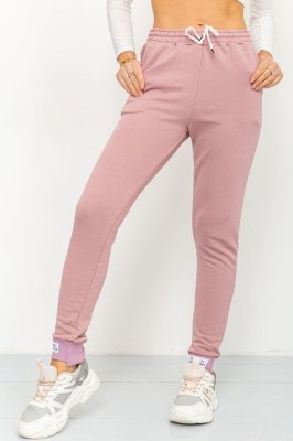 Спортивні штани жіночі демісезонні, колір пудровий, 226R025 - SvitStyle