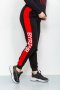 Спортивні штани жіночі двонитка, колір чорно-червоний, 219RB-3002 (1)