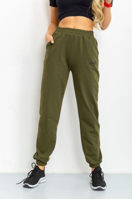 Спортивні штани жіночі, колір темно-зелений, 206R001 - 8578064 - SvitStyle