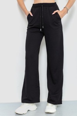 Спортивні штани жіночі, колір чорний, 190R025 - 8578068 - SvitStyle