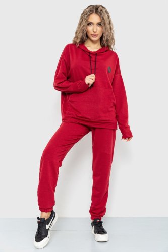 Спортивний костюм жіночий демісезонний, колір бордовий, 177R030 - SvitStyle