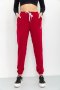 Спортивні штани жіночі двонитка, колір бордовий, 129R1466 (1)