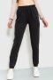 Спортивні штани жіночі двонитка, колір чорний, 102R292 (1)