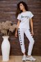 Жіночі спортивні штани, з принтом Серце, колір білий, 102R212 (1)