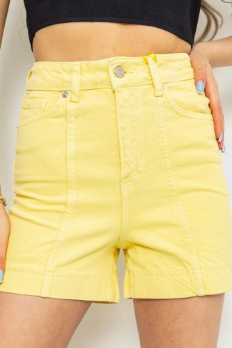 Джинсові шорти жіночі, колір жовтий, 214R245 - SvitStyle
