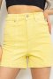 Джинсові шорти жіночі, колір жовтий, 214R245 (1)