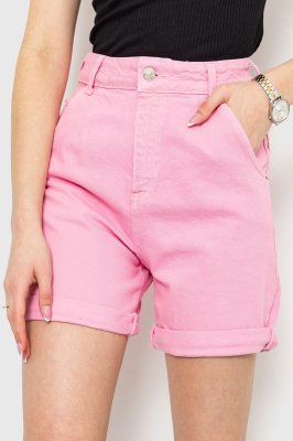Джинсові шорти жіночі, колір рожевий, 214R1035 - 8578493 - SvitStyle