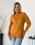 Гірчичний кашеміровий светр із високим горлом (1)