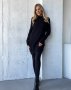 Чорний кашеміровий светр-туніка (1)