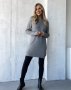 Сірий кашеміровий светр-туніка (1)