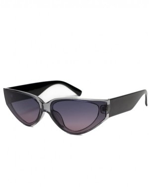 Чорні вузькі сонцезахисні окуляри - 8616156 - SvitStyle