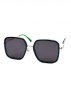 Чорно-зелені сонцезахисні окуляри в стилі ретро (1)