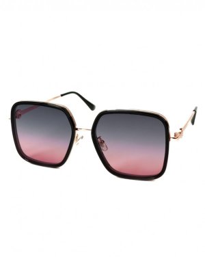 Сонцезахисні окуляри з чорно-рожевим градієнтом - SvitStyle