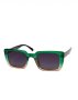 Зелено-бежеві прямокутні сонцезахисні окуляри (1)