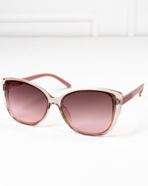 Рожеві окуляри з блискучими вставками - 8617234 - SvitStyle